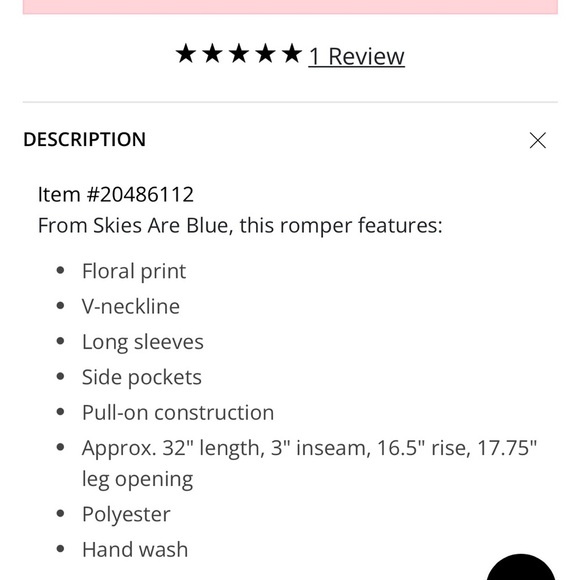 Floral V-Neck Long Sleeve Romper - Picture 2 of 6